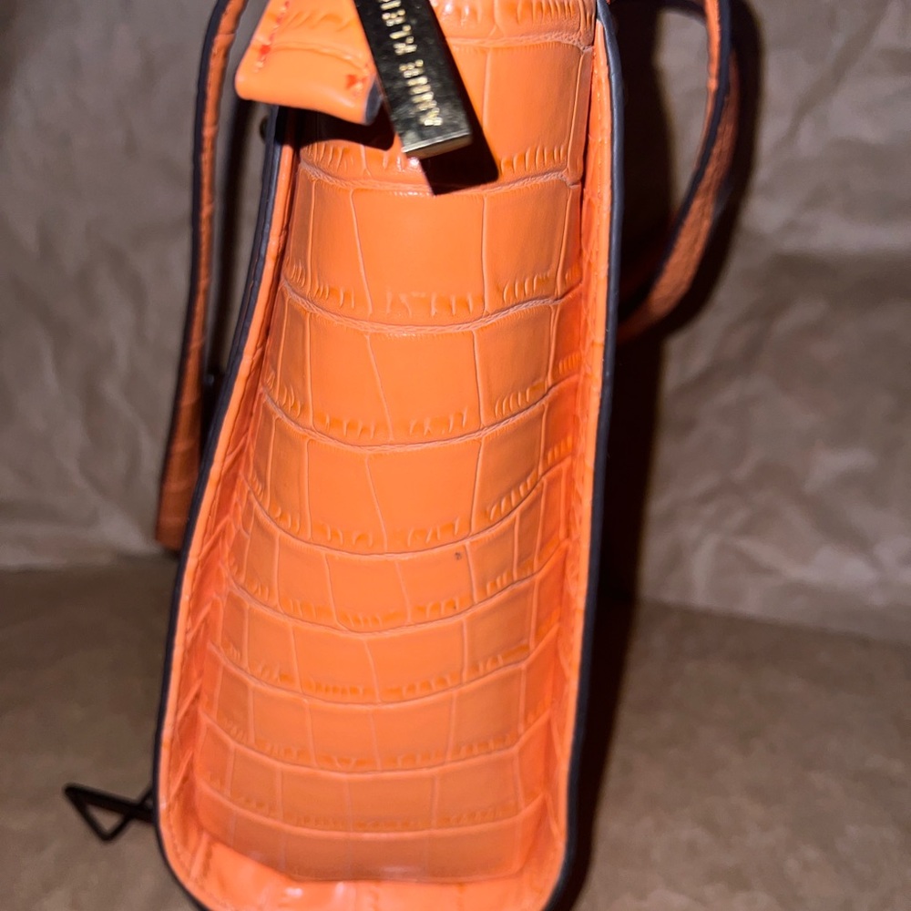 Orange Croc-Embossed Tote Bag - Picture 6 of 9